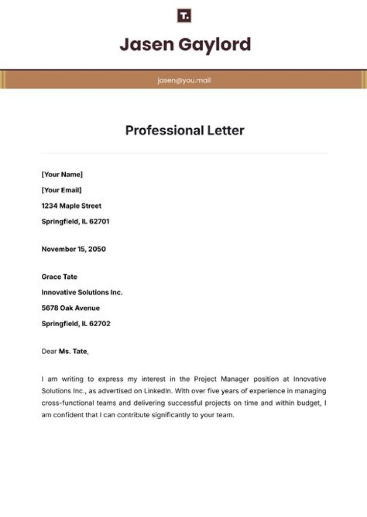 How do you write a professional letter to a client?