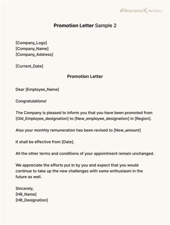 How do you write a promotional letter?