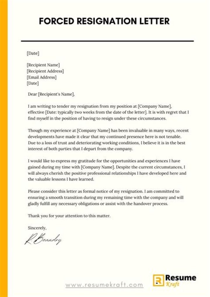 How do you write a thank you letter for resignation?