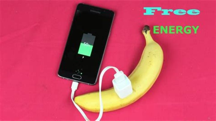 How does a banana charge your phone?