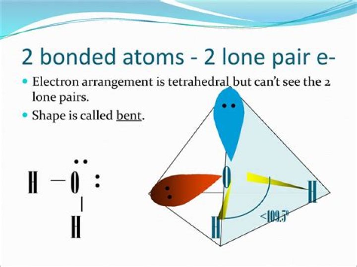 How does a lone pair of electrons affect the molecular shape?