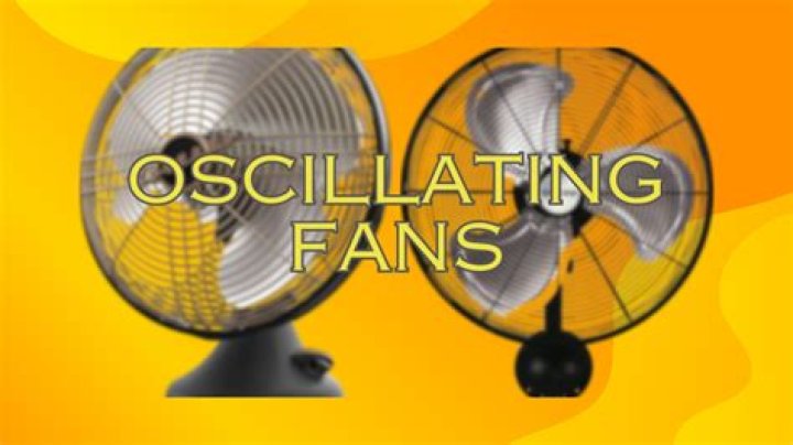 How does a table fan oscillate?