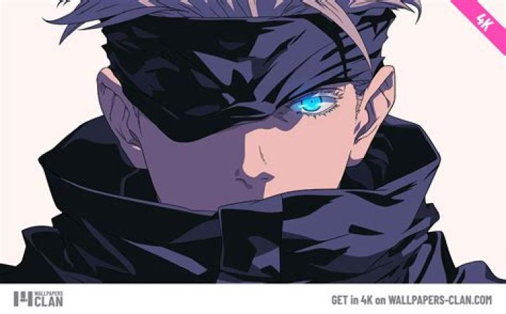 How does Gojo see with his blindfold?