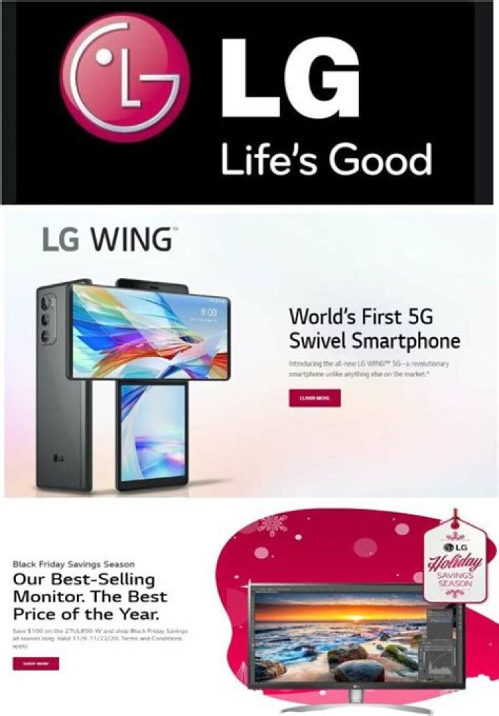 How does LG market?