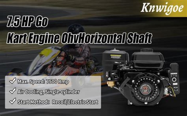 How fast is a 7.5 hp go-kart?
