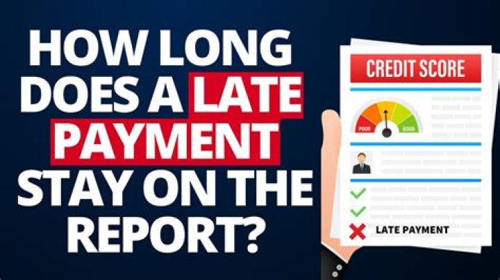 How long does a 30-day late payment?