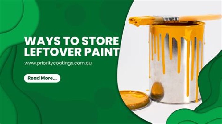 How long will leftover paint last?
