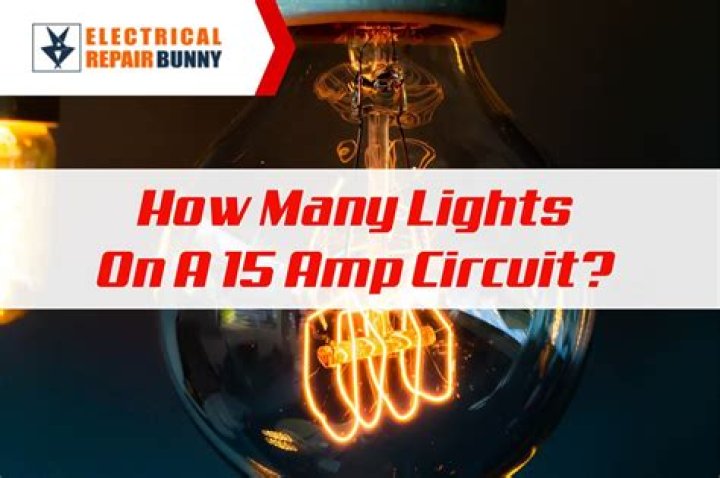How many lights can be on a 15 amp circuit?