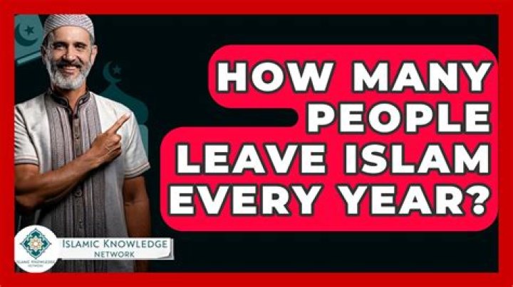 How many people leave Islam every year?