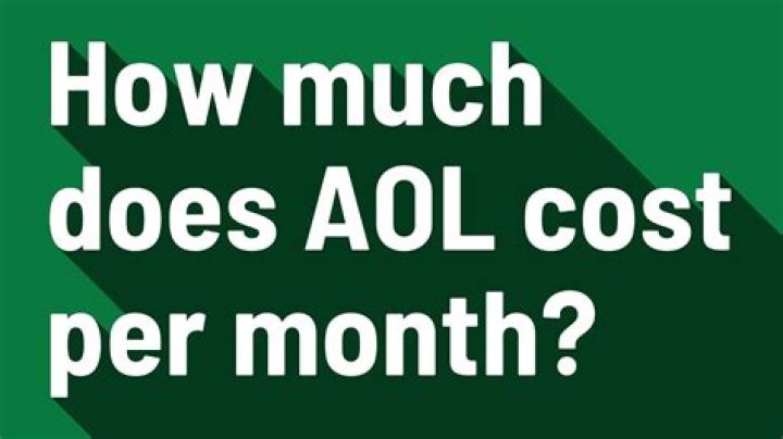 How much does AOL cost per month?