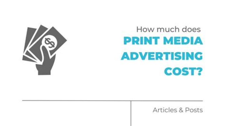 How much does it cost for print advertising?