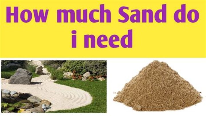 How much leveling sand do I need?