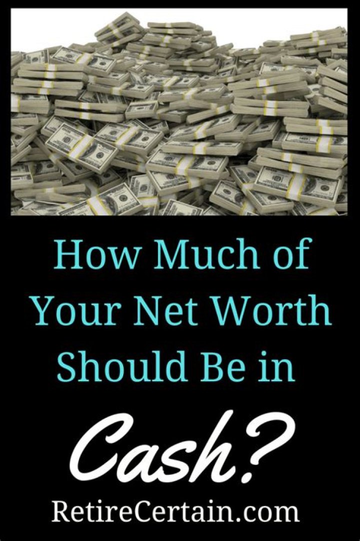 How much of my net worth should be in cash?