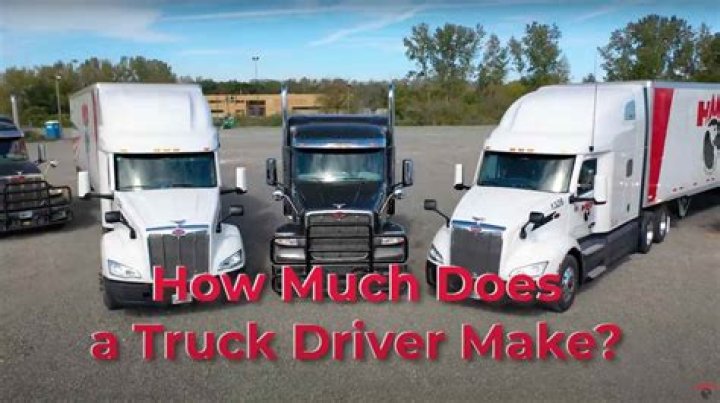 How much truckers make a month?