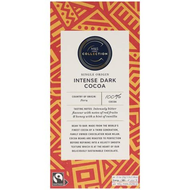 Is 100 cocoa dark chocolate?