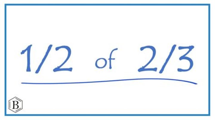 Is 2 thirds the same as 1 half?