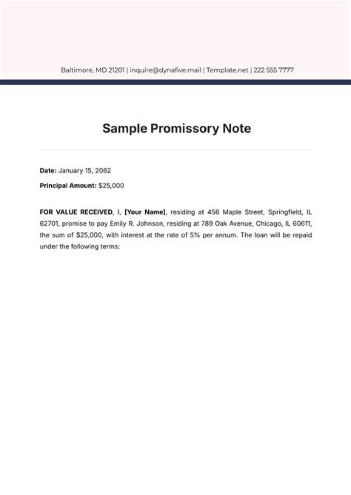 Is a promissory note an IOU?