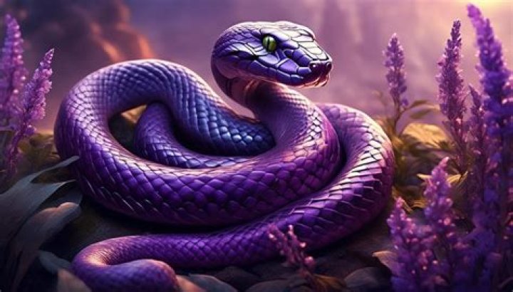Is a purple snake real?