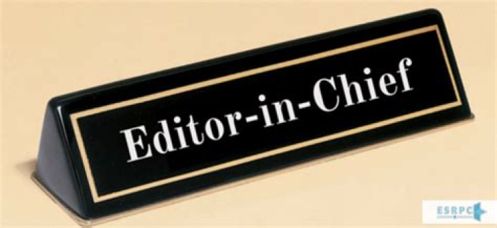 IS IT editor-in-chief or editor and chief?