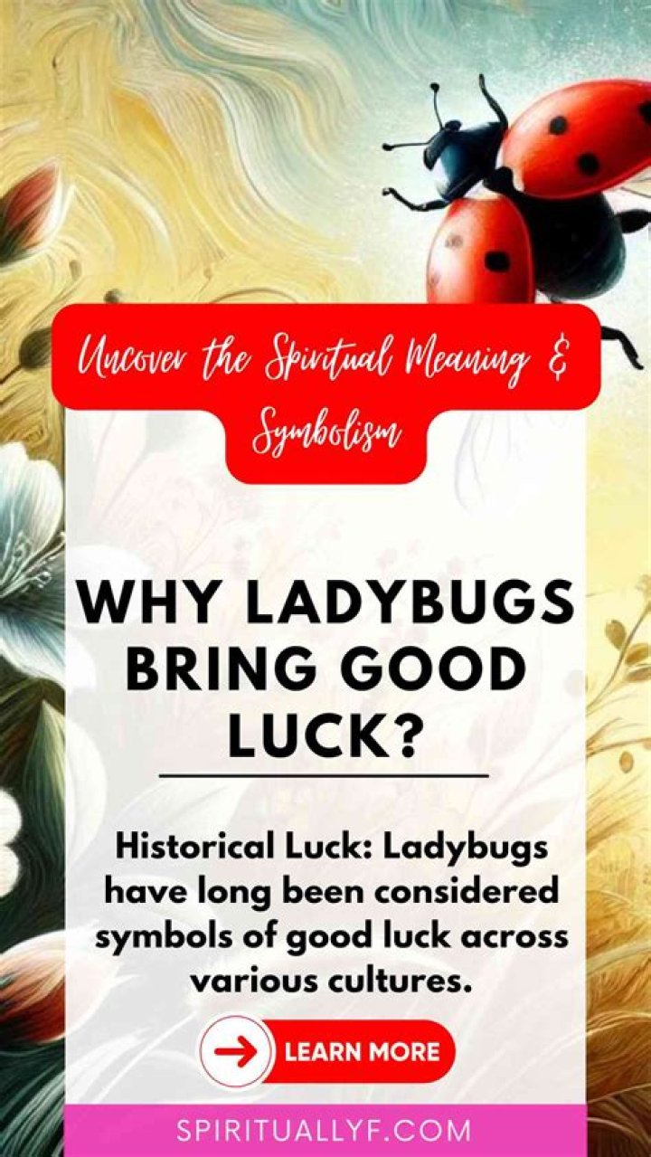Is it good luck if a ladybug lands on you?