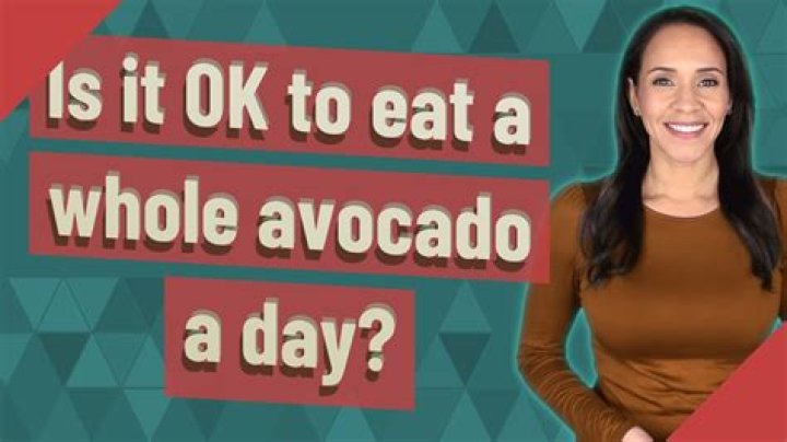 Is it OK to eat a whole avocado a day?