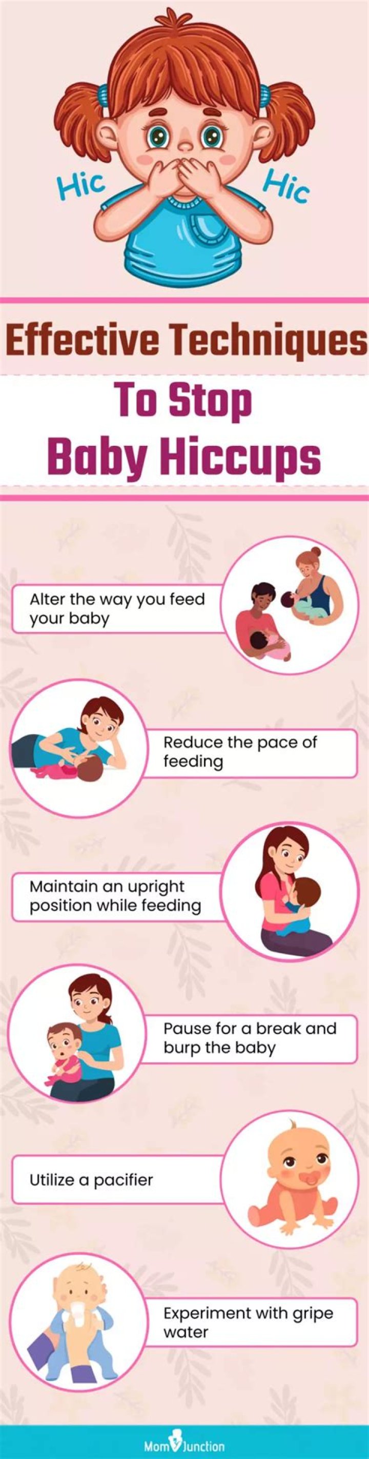 Is it OK to feed a baby with hiccups?