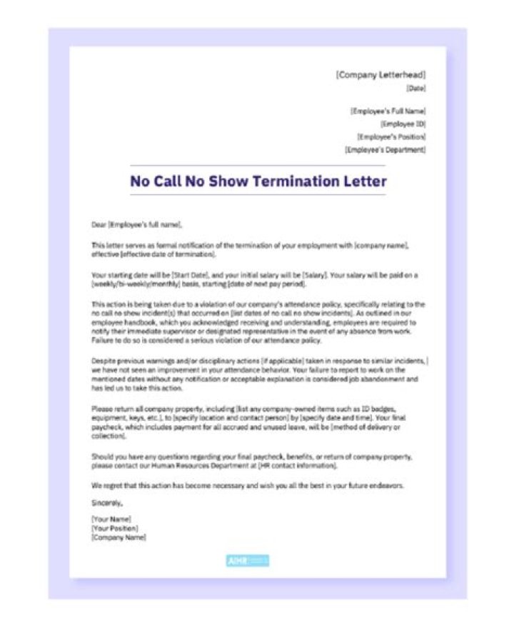 Is no call no show voluntary termination?