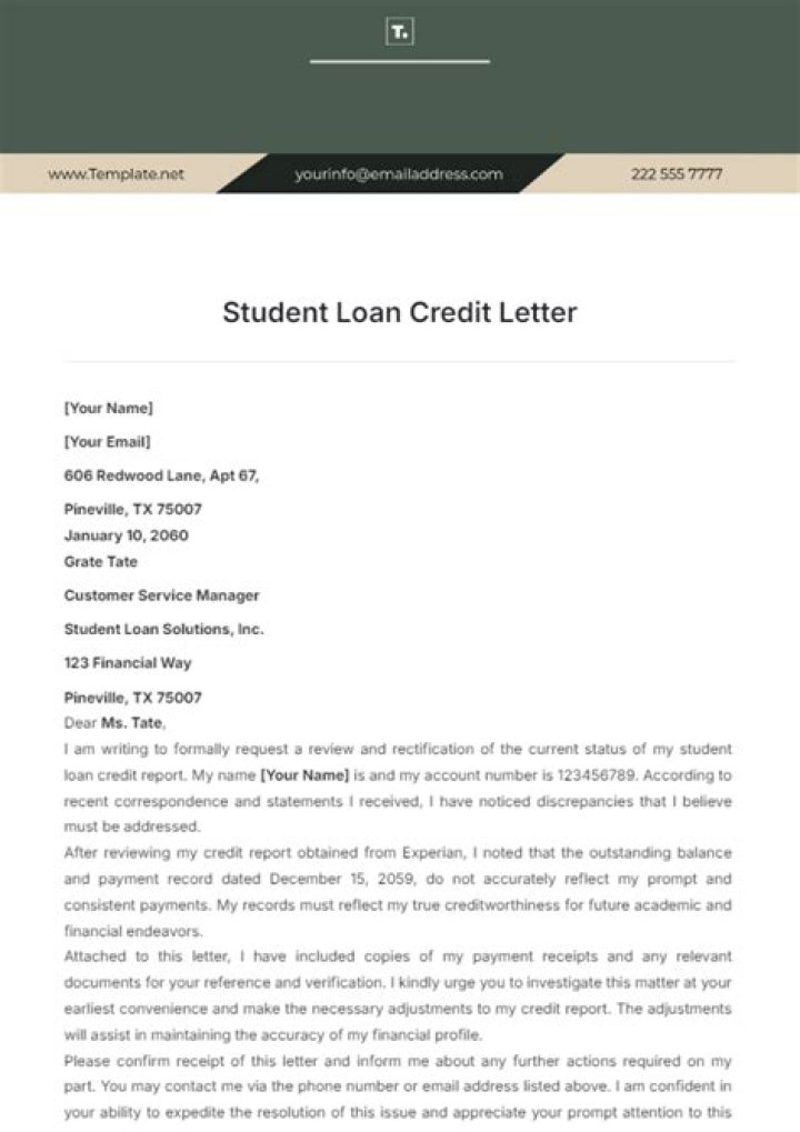 Should deferred student loans be on credit report?