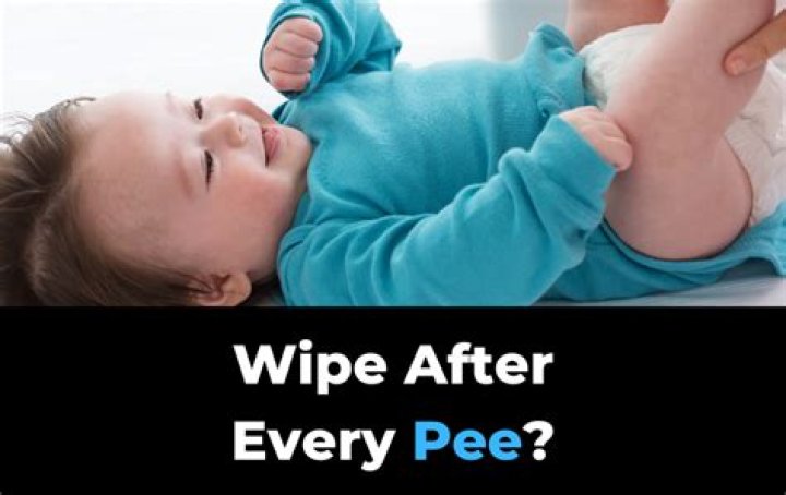 Should I wipe baby after pee?