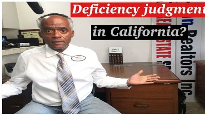 Under what conditions could a lender seek a deficiency Judgement?