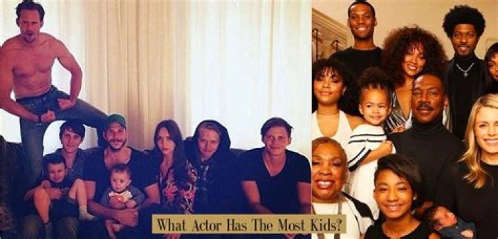 What actor has the most kids?