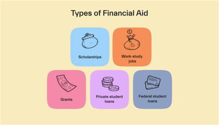 What are 3 different types of financial aid?