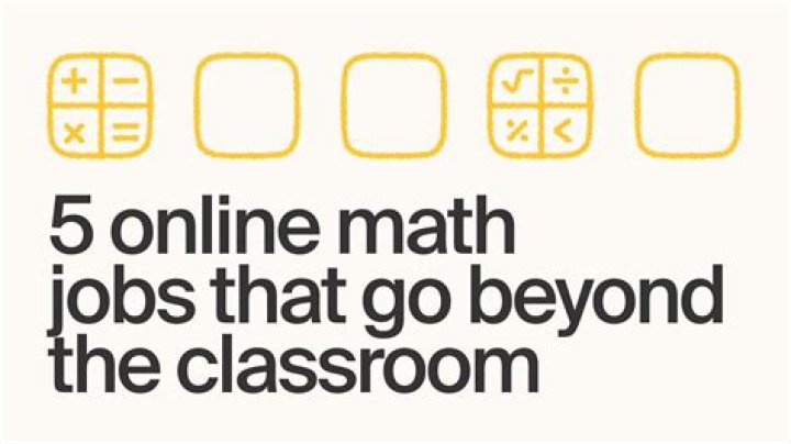 What are 5 math jobs?