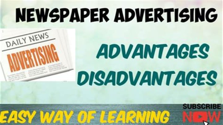 What are advantages of newspaper advertising?