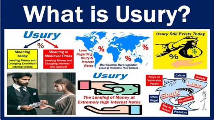 What are examples of usury?