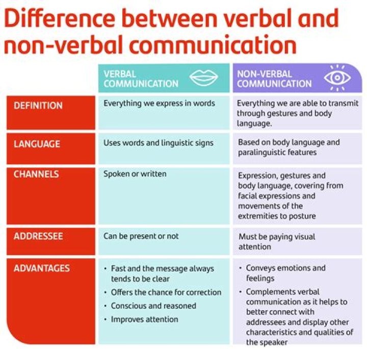 What are examples of verbal and nonverbal responses?
