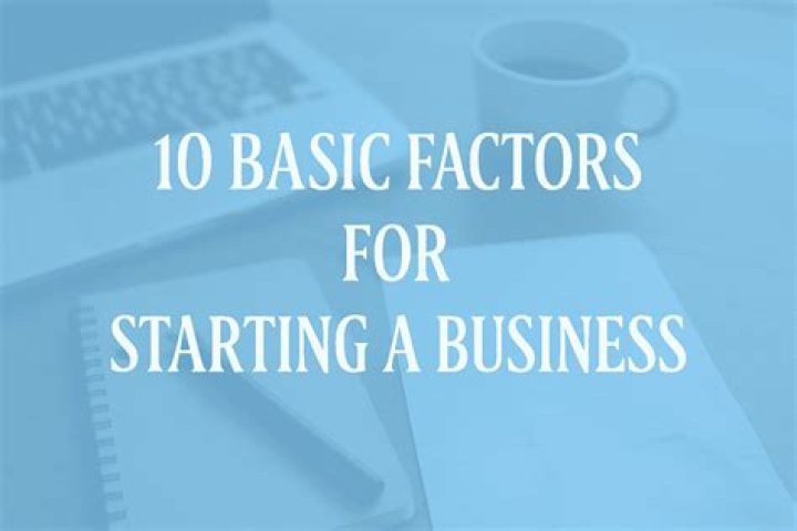 What are the basic factors for starting a business?