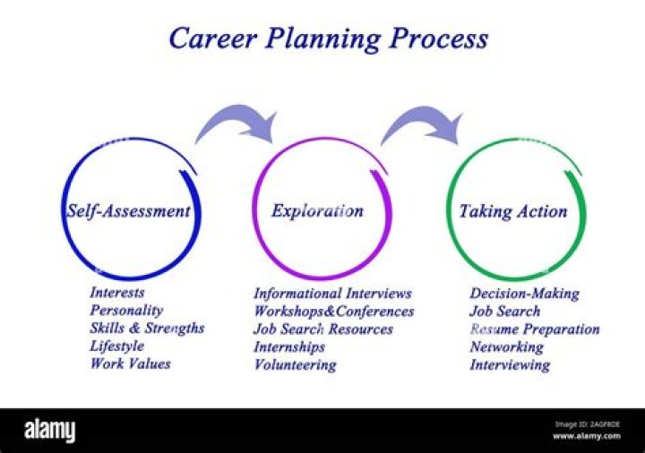 What are the components of career planning process?