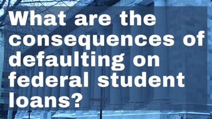 What are the consequences of defaulting on federal student loans?