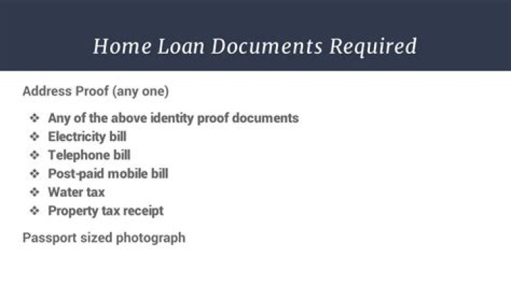 What are the documents required for home loan in Indian bank?