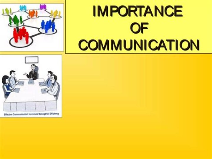What are the importances of communication?