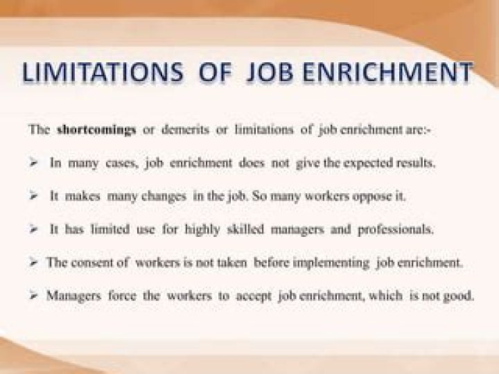 What are the limitations of job enrichment as a motivator?