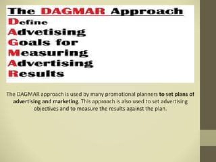 What are the objectives of Dagmar approach?