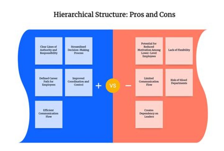 What are the pros and cons of hierarchical structure?