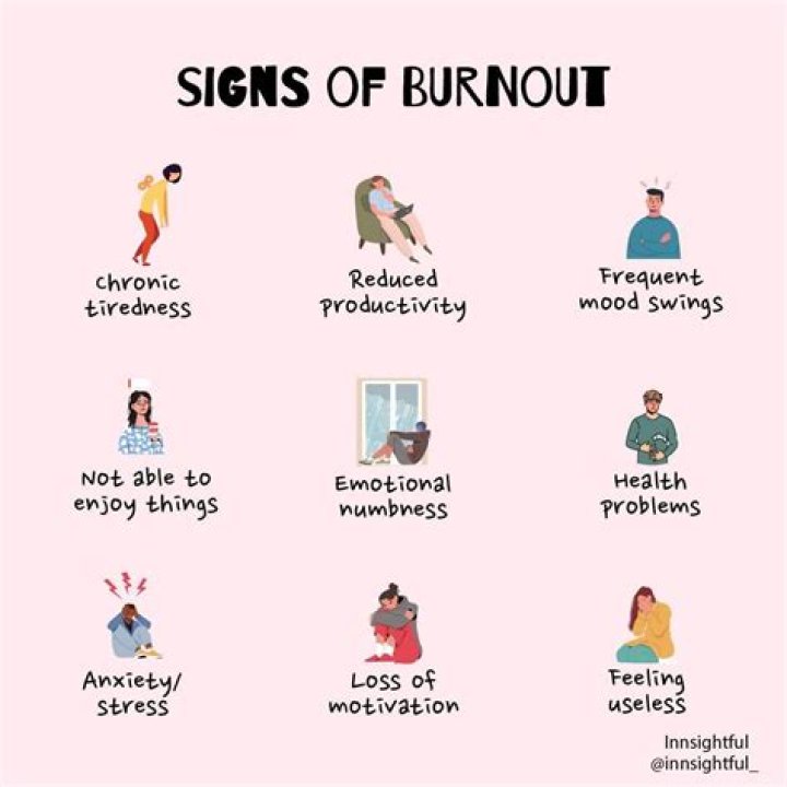 What are the signs of burnout at work?