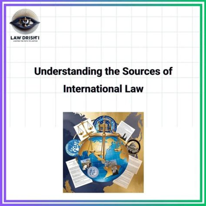 What are the source of international law?