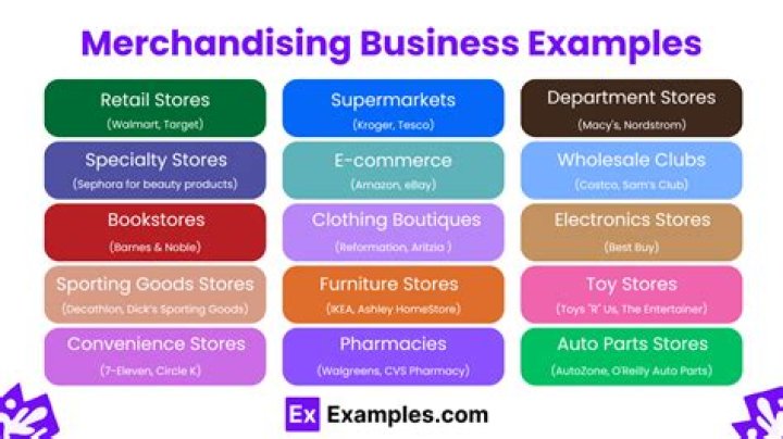 What are types of merchandising business?