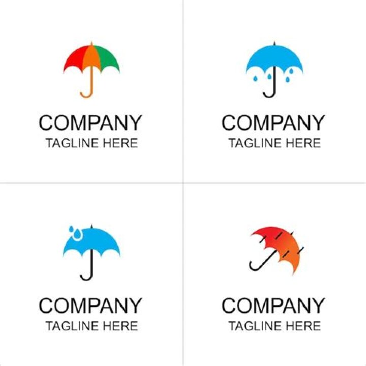 What brand has an umbrella logo?