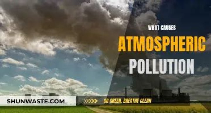 What causes atmospheric pollution?