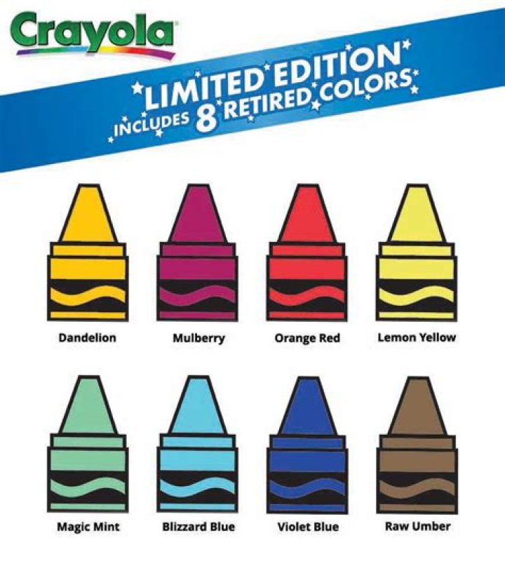 What colors are in Crayola?